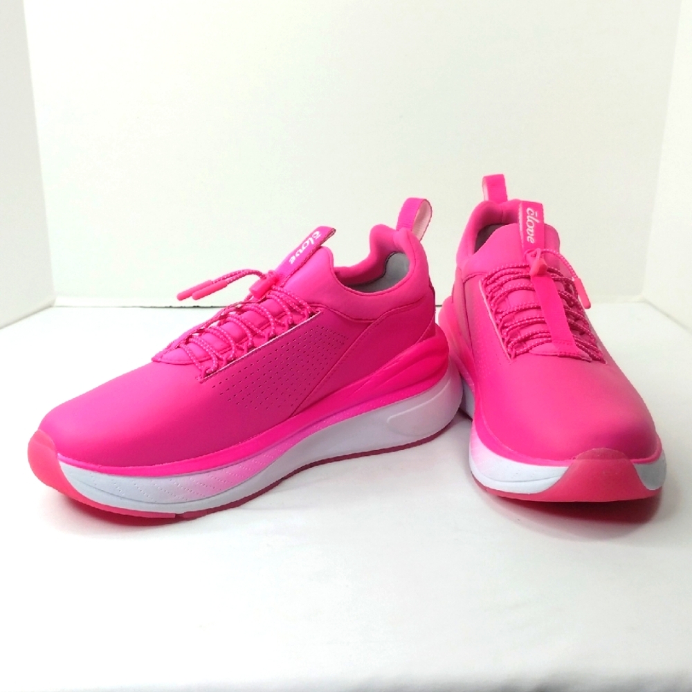 Clove Shoes Forte Hot Neon Pink Healthcare Workers Sneakers Sz Woman 12 Men 10.5